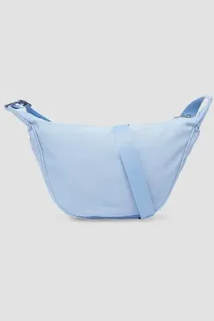 QS by s.Oliver Tragetasche Halbmondtasche aus Twill blau