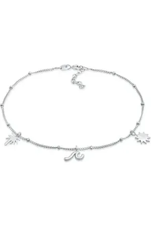 Elli Armband Palme Boho Strand Sommer 925 Silber, Palme silberfarben