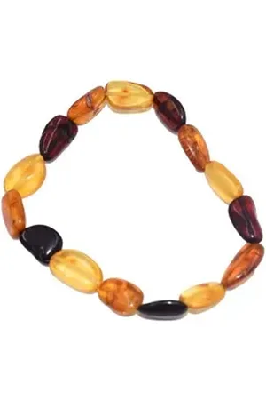Firetti Armband Schmuck Geschenk Armschmuck Armkette Bernstein Lebensfreude, Made in Germany - mit Bernstein braun