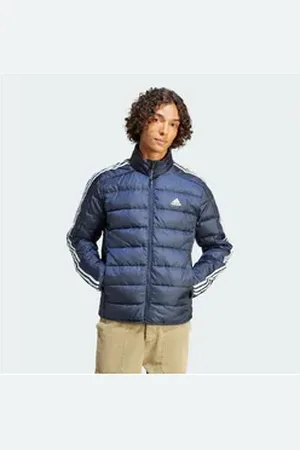 adidas Sportswear Daunenjacke ESSENTIALS 3-STREIFEN LIGHT DAUNENJACKE blau L