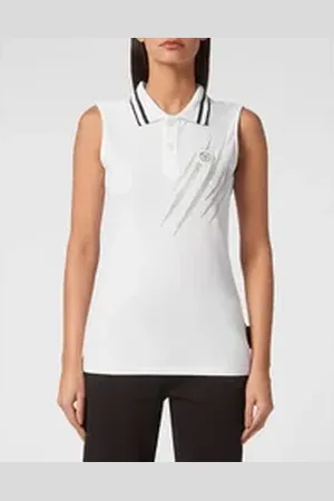 Philipp Plein Poloshirt Scratch weiß L