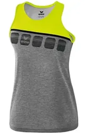Erima T-Shirt 5-C Tanktop Kids Ärmellose Shirts Kinder Polyester grau|schwarz 164