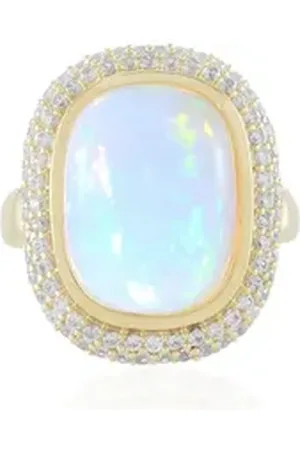 Cavill Silberring Welo Opal Vermeil Sterling Silber Ring (1-tlg) beige|silberfarben 60