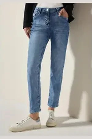 CECIL Regular-fit-Jeans Style Scarlett im Five-Pocket Style blau 25