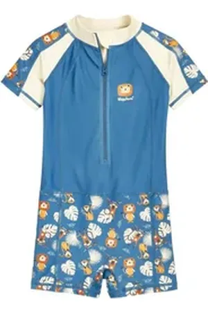 Playshoes Badeshorts Uv-Schutz Einteiler Dschungel blau 122/128 - ca. 7-8 Jahre
