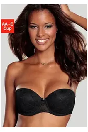 Lascana Push-up-BH Chelina mit abnehmbaren, normalen und transparenten Trägern, Dessous schwarz 75