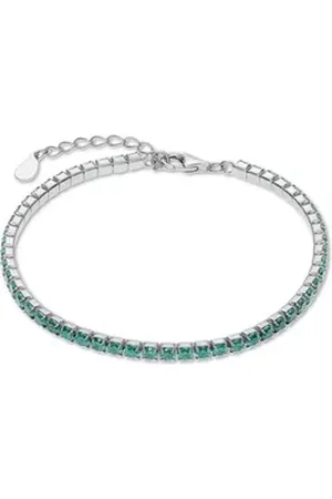 CHRIST Silberarmband, Trendig blau|silberfarben