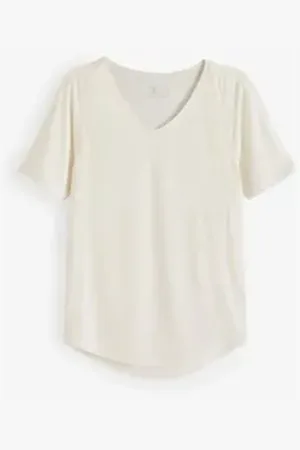 Next Funktionsshirt Active Sports Kurzarmtop mit V-Ausschnitt (1-tlg) weiß XL