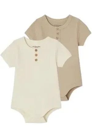 Vertbaudet Kurzarmbody 2er-Pack Baby Bodys grün 62