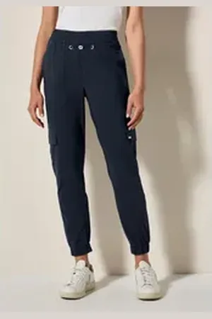 CECIL Cargohose im Loose Fit blau L