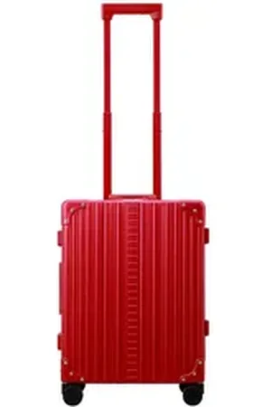 Aleon Handgepäck-Trolley Traveler, 4 Rollen, Aluminium rot