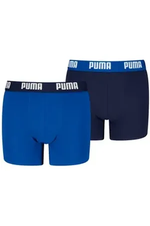 PUMA Boxer BOYS EVERYDAY BASIC BOXERS 2P (2er Pack) Komfortabler Logobund, ohne Eingriff blau 158/164