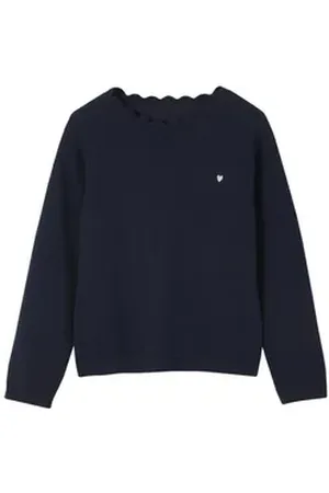 Vertbaudet Pullunder Mädchen Pullover BASIC blau 134