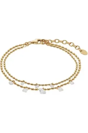 CHRIST Silberarmband, Klassisch gelb|goldfarben