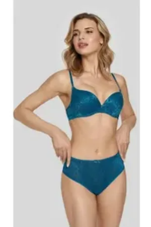 Marc & Andre Push-up-BH GRACE mit dekorativer Jacquard Musterung blau 80