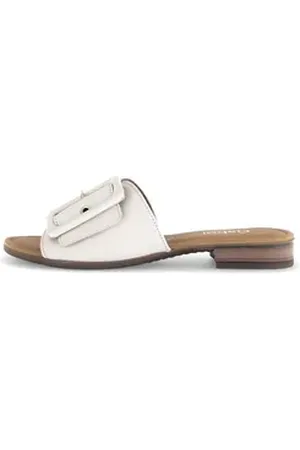 Gabor Damen Pantolette Hausschuh beige 39 EU