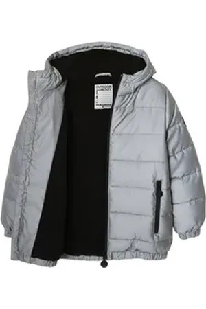 Vertbaudet Steppjacke Warme Jungen Steppjacke mit Recycling-Wattierung grau 152
