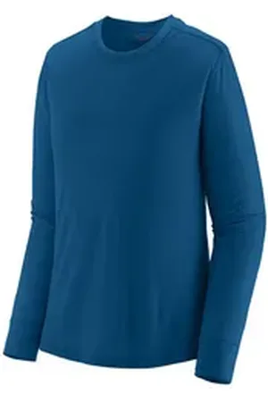 Patagonia Funktionsshirt Womens L/S Cap Cool Merino Shirt - Langarmshirt blau L