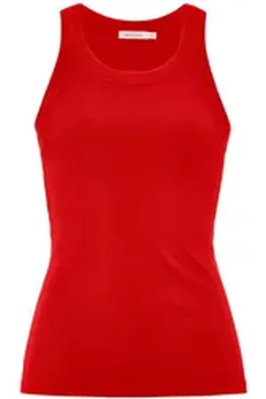hessnatur Shirttop aus Bio-Baumwolle (1-tlg) rot 34