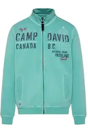 Camp David Sweatjacke Jacke Sweatjacke (1-tlg) grün XXL