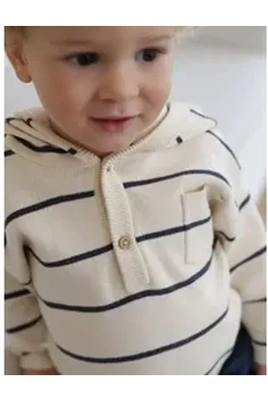 Vertbaudet Pullunder Baby Kapuzenpullover weiß 68