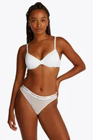 Tommy Hilfiger Underwear Push-up-BH WIRELESS PUSH UP BRA mit Logoschriftzügen an den Kanten weiß XL