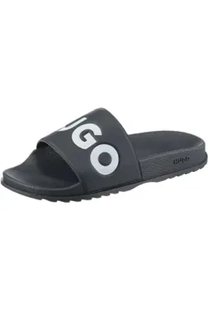 HUGO BOSS Match_It_Slid_rblg_N Badepantolette, Sommerschuh, Poolslides, Schlappen, mit -Logoschriftzug blau 40 EU