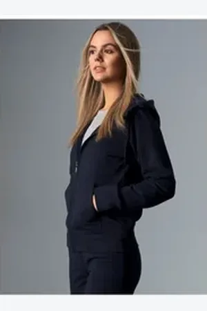 Trigema Sweatjacke Kapuzenjacke (1-tlg) blau XL