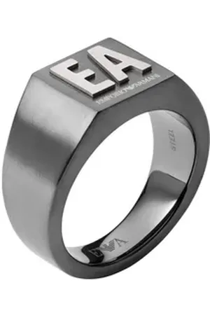 Emporio Armani Fingerring Herrenring grau