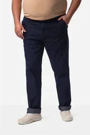 Boston Park 5-Pocket-Jeans Jeans Traveller-Bund Flat Front blau 35