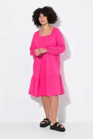 Angel of Style Angel of Style Jerseykleid Jerseykleid A-Linie Saum-Volant rosa 60