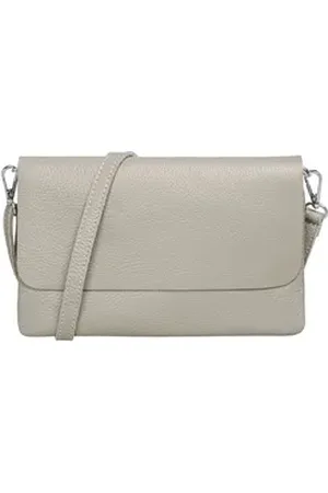CASPAR Clutch Abendtasche Damen Leder Handtasche - CLASSIC LINE - Modell No.835, leicht, elegant & unempfindlich - 100% Echtleder - Handmade in Italy gelb
