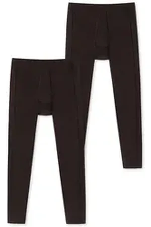 Schiesser Lange Unterhose Comfort Fit (2-St) long john unterwäsche braun 5
