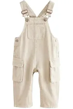 Next Latzhose Cargo-Latzhose aus 100 % Baumwolle (1-tlg) beige 68-74 (6-9 Mon,)