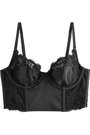 Next Bustier Längeres BH-Bustier mit Spitze (1-tlg) schwarz 80