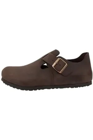 Birkenstock London geöltes Nubukleder normal Unisex Erwachsene Schnürschuh braun 47 EU