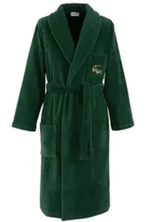 Lacoste Bademantel L RENE, 100% Baumwolle, mit modernem Design grün L