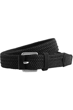 Next Ledergürtel Geflochtener Stretchgürtel (1-St) schwarz L (DE 95)
