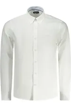 North Sails Langarmhemd Herren Langarmhemd Weiß - Button-Down, Kontrastdetails, Stickerei 2XL