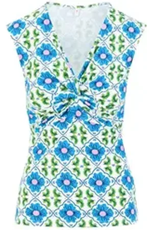 Blutsgeschwister Shirttop - Damen Top Savanna Knot blau L