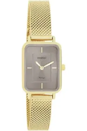 Oozoo Quarzuhr C20353, Armbanduhr, Damenuhr, Edelstahlarmband, analog goldfarben