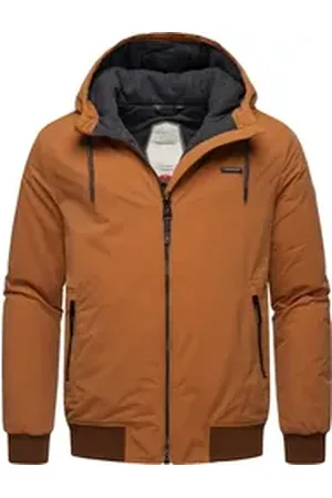 Ragwear Winterjacke Maddy stylische Herren Outdoorjacke mit großer Kapuze braun L (52)
