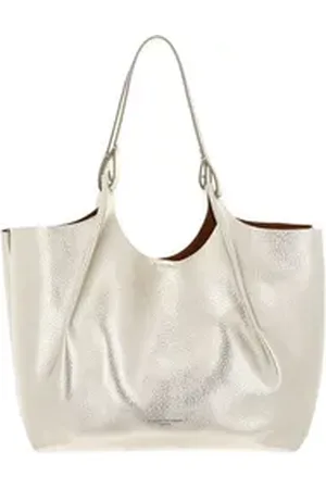 Gianni chiarini Shopper Shopping Bag (Set, 2-tlg), aus echtem Rindsleder goldfarben
