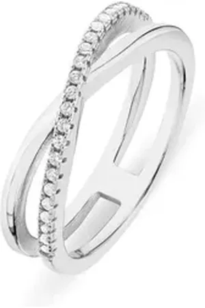 FAVS Silberring Damen-Damenring 925er Silber 24 Zirkonia, Zirkonia, synthetisch silberfarben 54