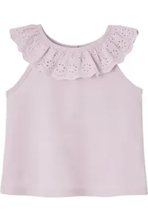 Vertbaudet Trägertop Mädchen Baby Volant-Top lila 92/98