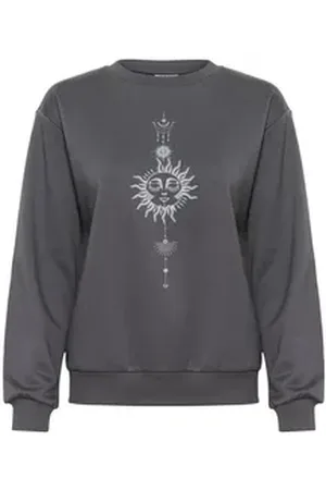 Kaffe Fleecepullover Sweatshirt KAsun grau XL