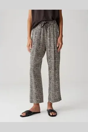 Opus Culotte MAROU SPLASH mit elastischem Komfortbund braun 40
