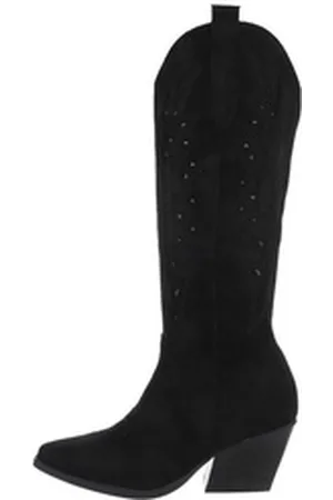 Ital-Design Damen Cowboyboots Western Westernstiefel (84160513) Blockabsatz Western- & Bikerstiefel in Schwarz schwarz 38 EU