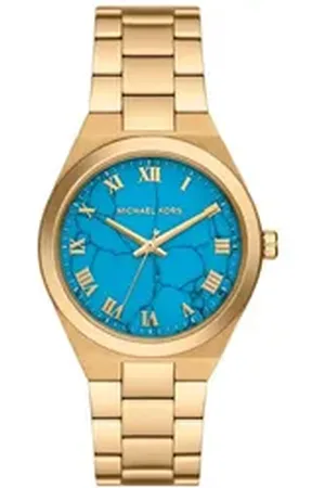 Michael Kors Quarzuhr MK7460 Damen-Uhr Lennox Quarz Edelstahl-Armband Goldton