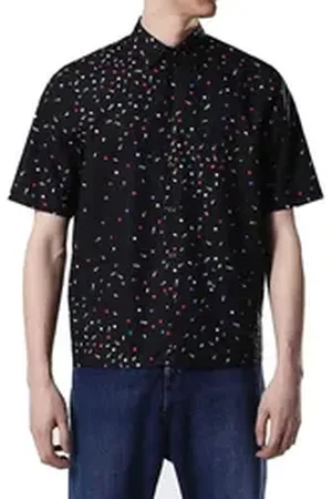 Diesel Kurzarmhemd S-Art Printed CAMICIA schwarz L
